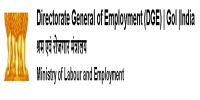 Directorate General of Employment (DGE) | GOI
