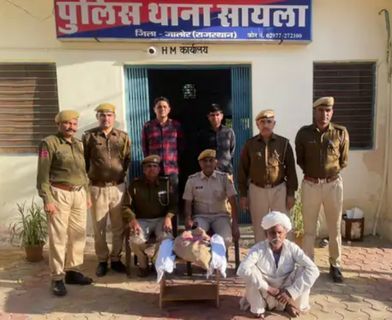 पुलिस ने खेत से अफीम के 310 पौधे जब्त किए:सरसों की फसल के बीच उगा रखे थे पौधे, आरोपी गिरफ्तार