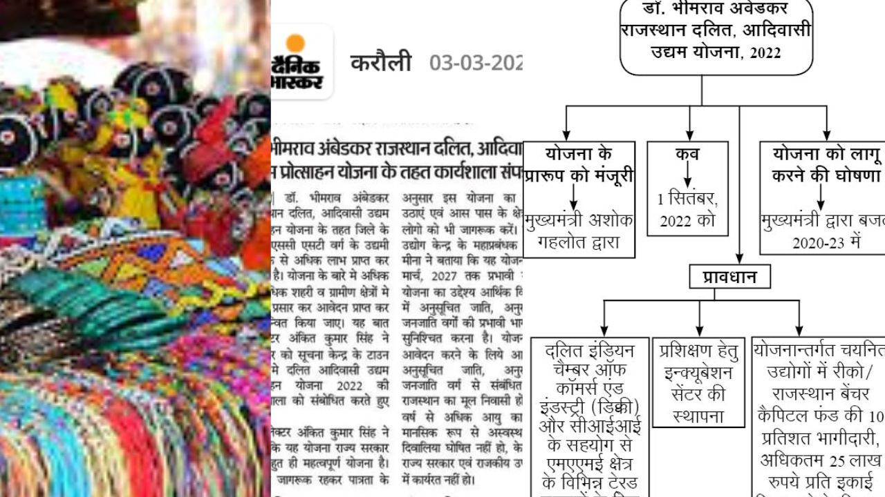 डॉ भीमराम अंबेडकर राजस्थान दलित आदिवासी उद्यम योजना: योजना की अंतिम तिथि 31 मार्च