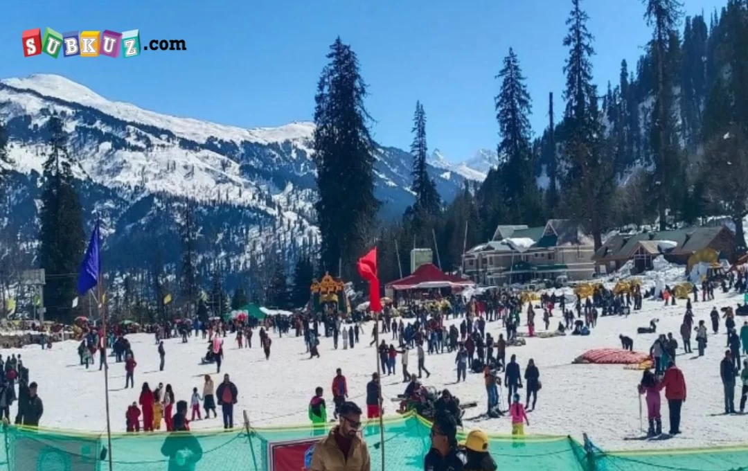 Manali Snowfall News: बर्फ की सफेद चादर से ढकी मनाली की पहाड़ियां, सैलानियों के आने से बढ़ा पर्यटन कारोबार 