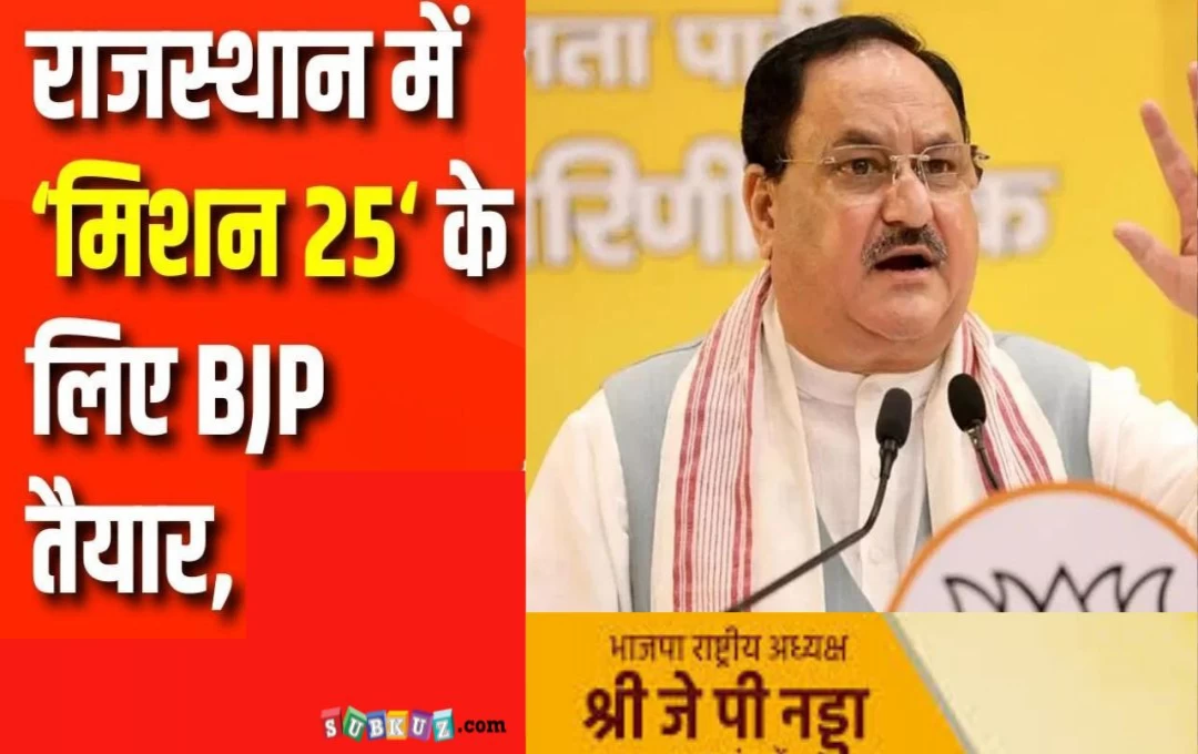 Rajasthan: राजस्थान में 'मिशन 25' के लिए बीजेपी नेताओं के लगातार दौरे, श्रीगंगानगर में जेपी नड्डा करेंगे आज जनसभा का समर्थन 