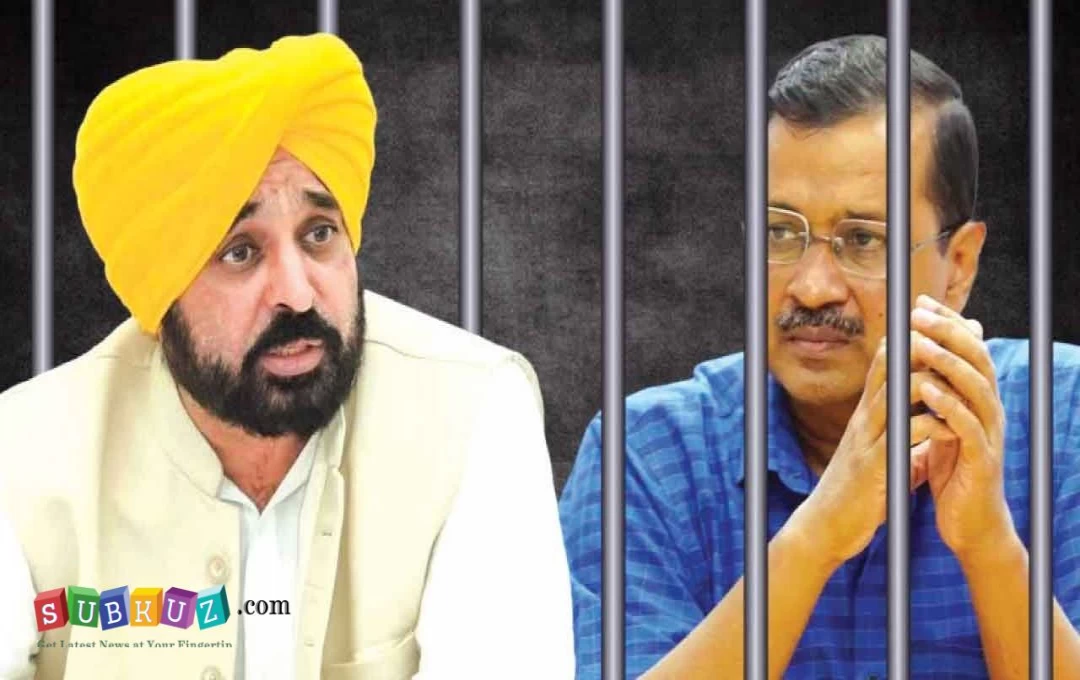 Panjab News: जेल में केजरीवाल से मिलने गए भगवंत मान, कहां - 'उनसे ऐसे मिलवाया जैसे किसी बड़े आतंकवादी से...'