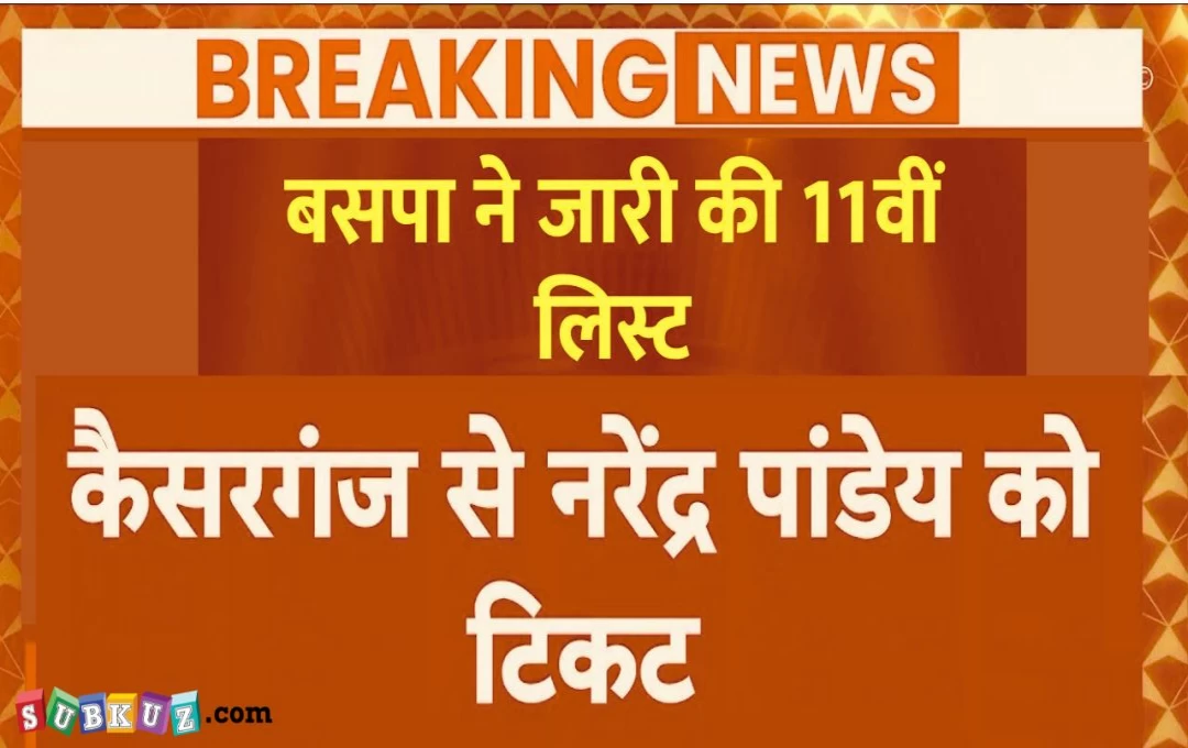 उत्तर प्रदेश: बसपा ने लोकसभा चुनावों की 11वीं लिस्ट की जारी, कैसरगंज सीट से नरेंद्र पांडे समेत 6 उम्मीदवारों का एलान 