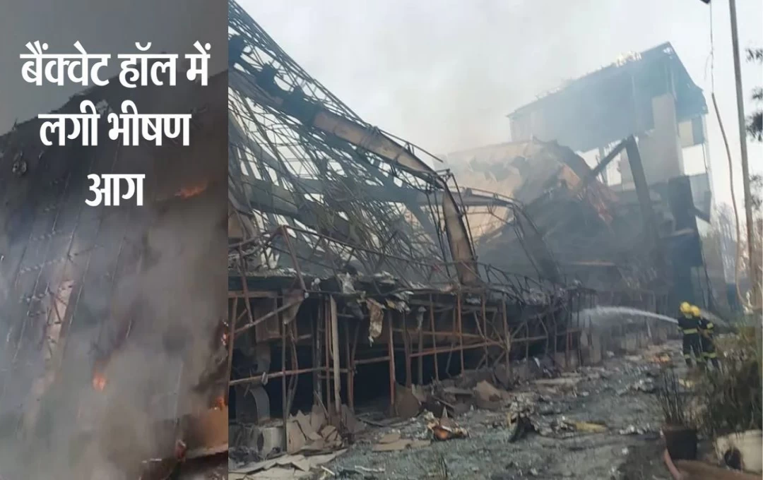 Gurugram Fire News: गुरुग्राम के बैंक्वेट हाल में लगी भयानक आग, एक के बाद धमाकों के साथ फटे सिलेंडर; दमकल की दो दर्जन गाड़ियां आग बुझाने में जुटी