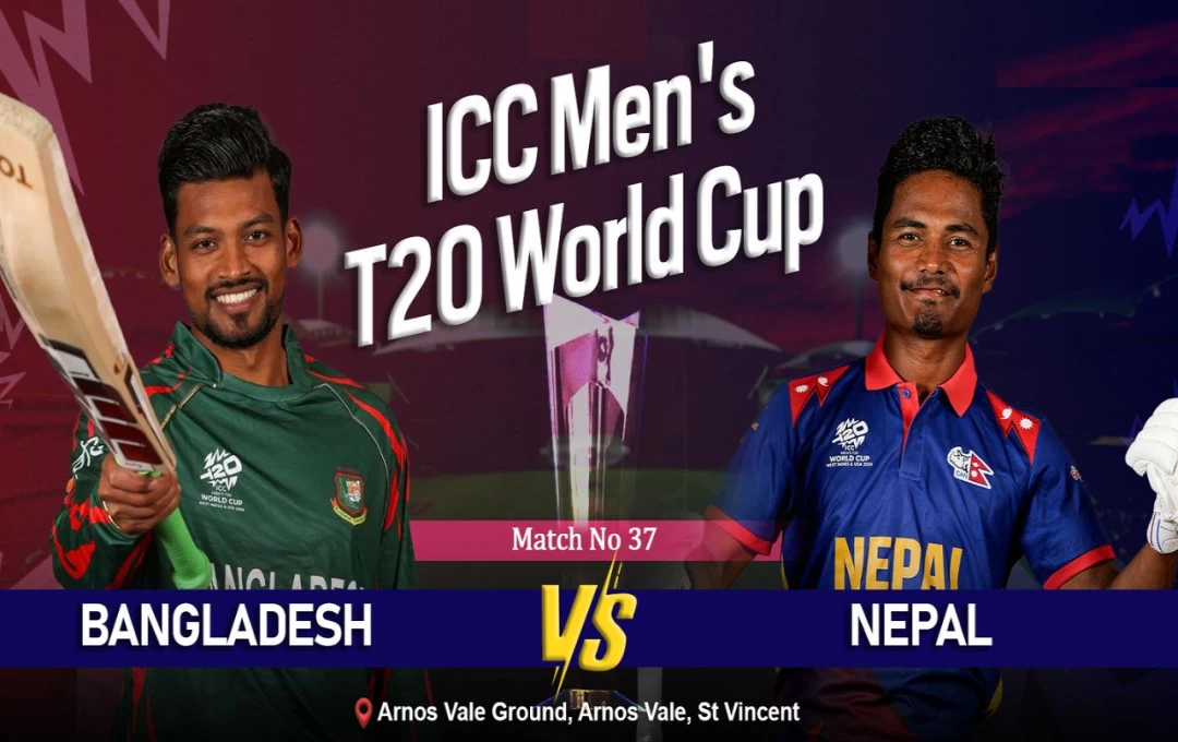 T20 World Cup BAN vs NEP: बांग्लादेश ने नेपाल को हराकर सुपर-8 में की एंट्री, गेंदबाजों ने दिखाया दम, गेंदबाज तानजिम हसन साकिब बने 'प्लेयर ऑफ द मैच'