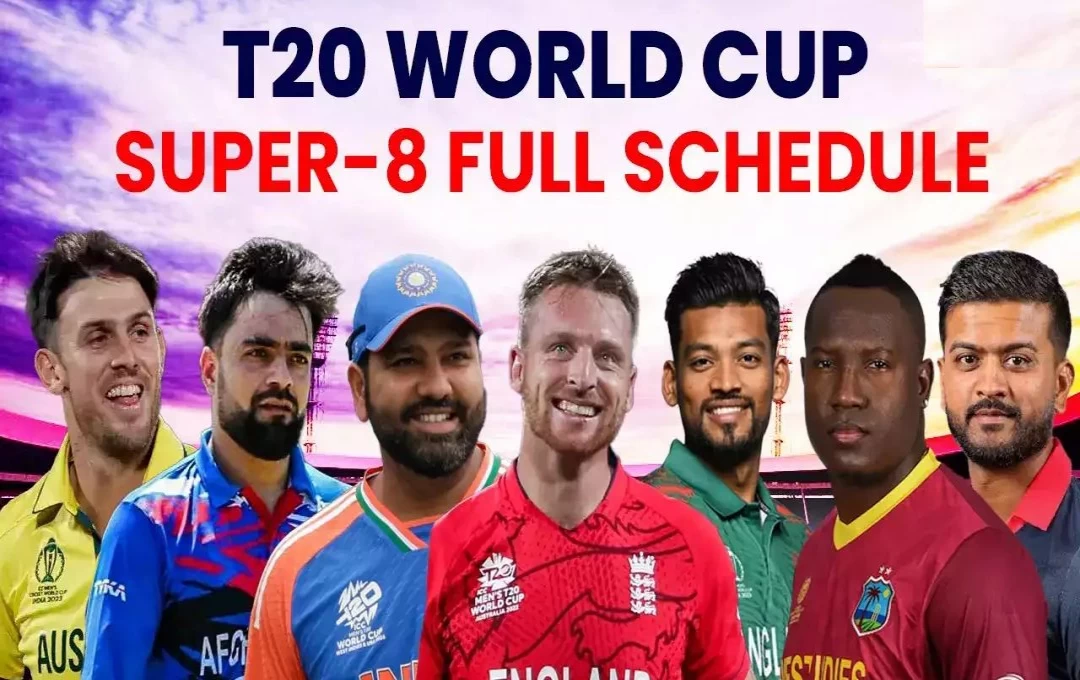 T20 World Cup 2024: सुपर-8 में भारत के सभी मुकाबले तय, जानिए कब और किस टीम से टक्कर लेगी रोहित की सेना, देखें पूरा शेड्यूल 