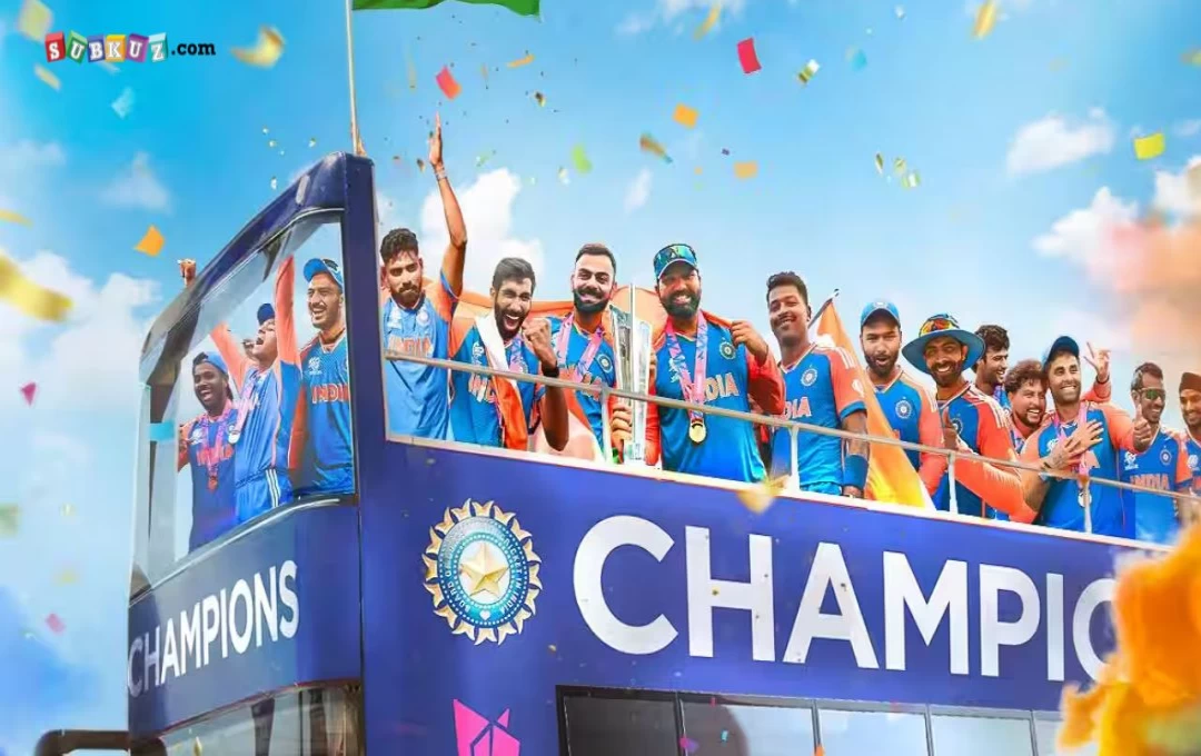 Team India Victory Parade Mumbai: T20 वर्ल्ड चैंपियन टीम इंडिया की मुंबई में आज विजय परेड, सुरक्षा को लेकर किये कड़े इंतजाम