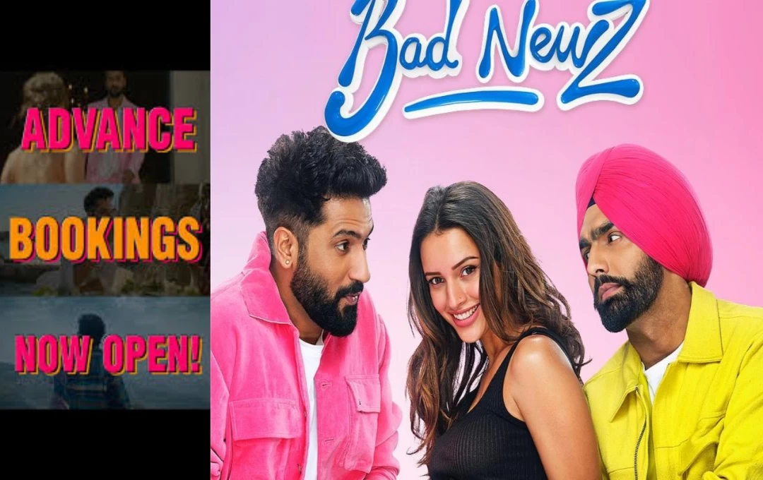 'Bad Newz' Film Advance Booking: पहले ही दिन तहलका मचाएगी फिल्म 'बैड न्यूज', विक्की कौशल की फिल्म का पहला शॉ हुआ फुल, तोड़ सकती है कमाई के रिकॉर्ड 