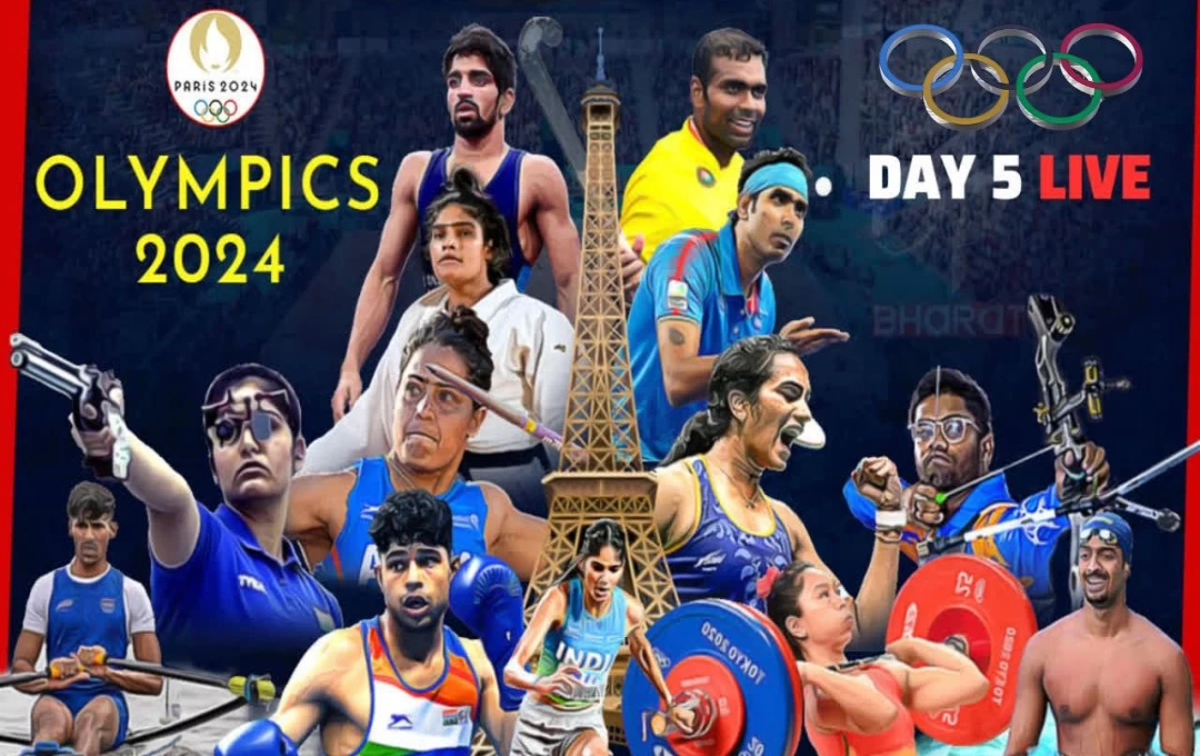 Olympics 2024 Day 5: : PV Sindhu ने आसानी से जीता मुकाबला, स्वप्निल कुसाले ने पदक की ओर बढ़ाया अपना कदम