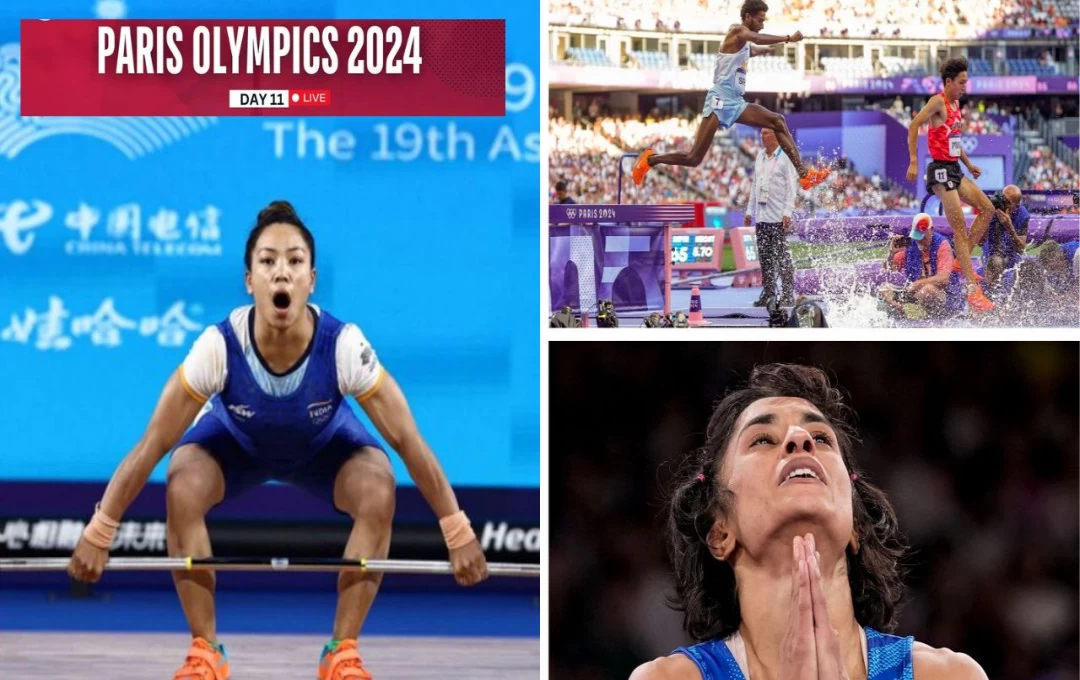 Paris Olympics Day 12: मीराबाई चानू और विनेश से स्वर्ण पदक की उम्मीद, अविनाश साबले भी करेंगे चुनौती पेश, देखें भारत का आज का शेड्यूल 