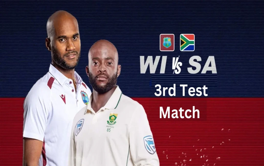 WI vs SA 3rd Test Match: मार्करम-वेरिन के अर्धशतकों से साउथ अफ्रीका मजबूत, टीम ने हासिल की 239 रन की लीड, दूसरे दिन भी गिरे 8 विकेट 