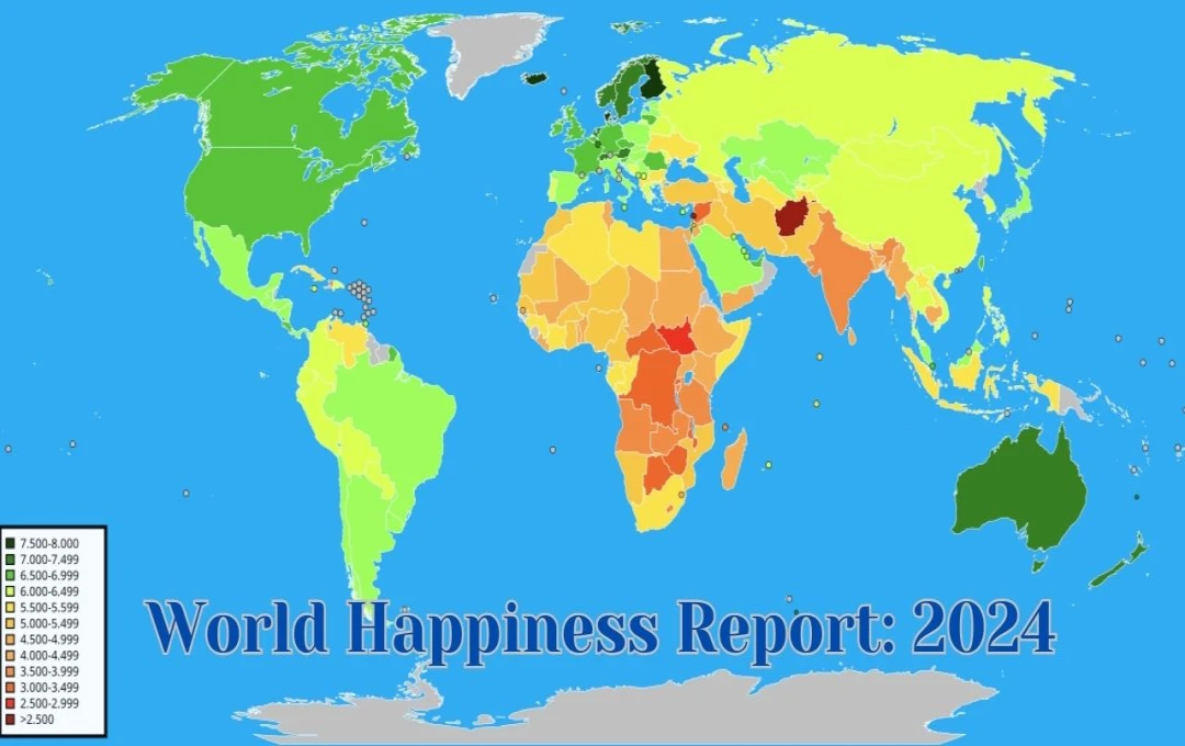 World Happiness Report: 2024 के 20 सबसे खुशहाल देश! जीवन, राजनीतिक स्थिरता, स्वास्थ्य, शिक्षा और मानवीय मूल्यों की मिसाल