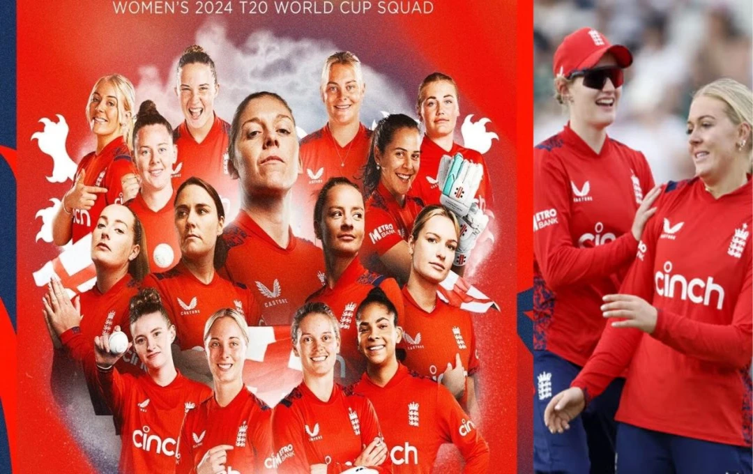 Women's T20 World Cup 2024: टी20 विश्व कप के लिए इंग्लैंड महिला टीम का हुआ एलान, फ्रेया केम्प और बेस हीथ को किया गया शामिल, पढ़ें पूरी जानकारी 