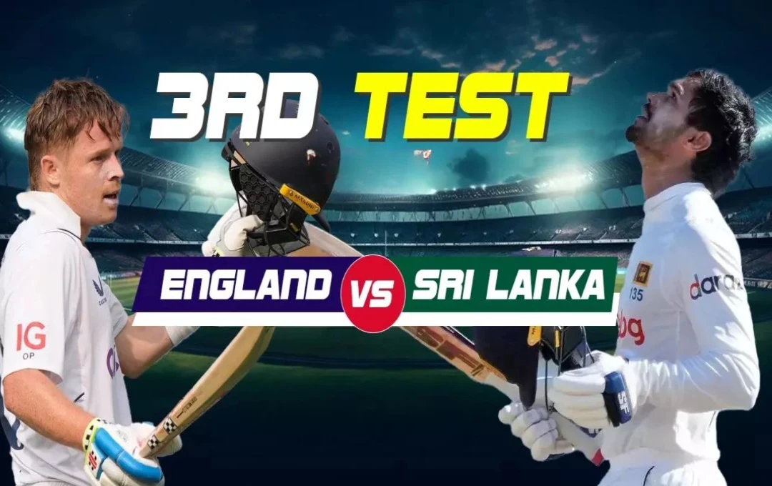 ENG vs SL 3rd Test Match: तीसरे टेस्ट में कप्तान ओली पोप ने खेली शानदार पारी, पहले दिन इंग्लैंड ने बनाए 3 विकेट पर 221 रन, देखें मैच का हाल 