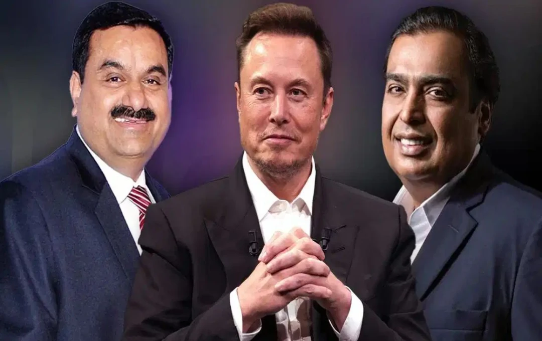 Elon Vs Adani: खरबपतियों की लिस्ट में छलांग लगाएंगे गौतम अडानी, न्यू रिपोर्ट में देखें एलन मस्क, गौतम अडानी और मुकेश अंबानी की दावपेच 