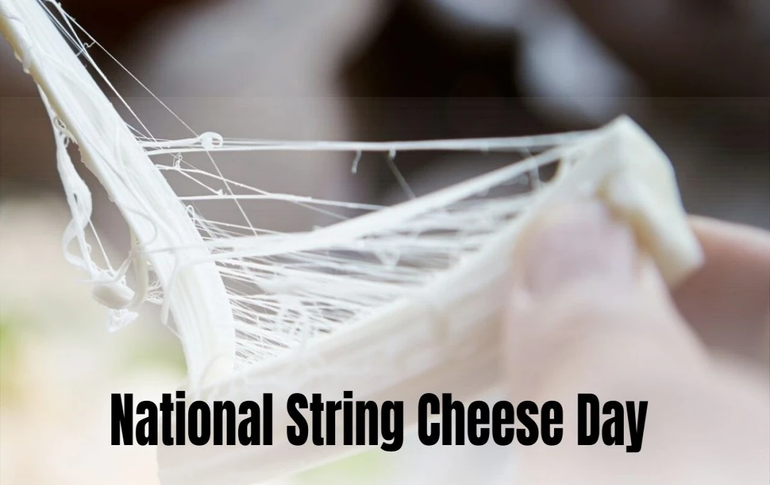 National String Cheese Day नेशनल स्ट्रिंग चीज डे 