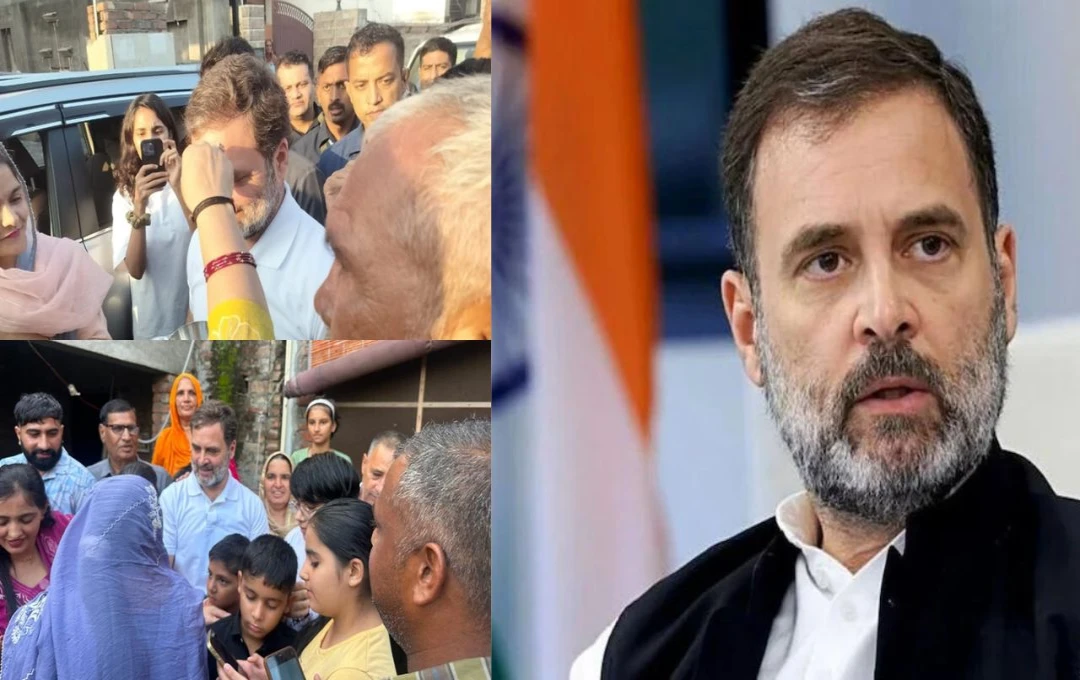 Haryana News: आज सुबह चुनावों के बीच करनाल पहुंचे Rahul Gandhi, अमेरिकी हादसे में जख्मी हुए अमित के परिजनों से की मुलाकात 