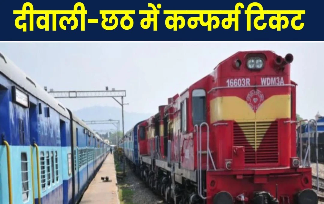 Indian Railways: दीवाली-छठ में कन्फर्म टिकट पाना हुआ आसान, भारतीय रेलवे ने दी ये खास सुविधा