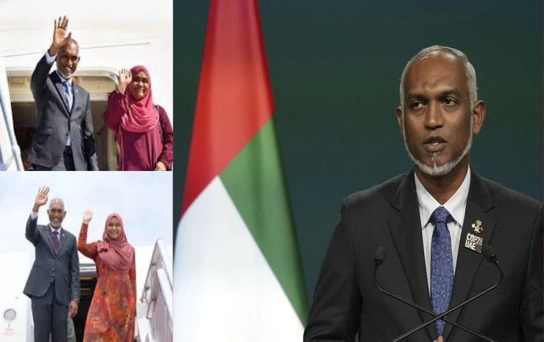 Maldives: मालदीव के राष्ट्रपति का आज भारत दौरा, पत्नी के साथ दिल्ली पहुंचे मुइज्जू, पीएम मोदी से करेंगे मुलाकात  