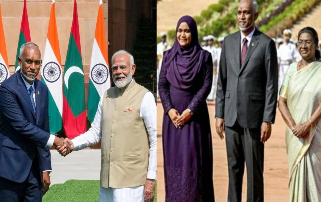 Maldives President india visit: मालदीव के राष्ट्रपति मुइज्जू का 'India Out' अभियान से यू-टर्न, भारत पहुंचते ही पर्यटकों से की खास अपील, जानें क्या है वज