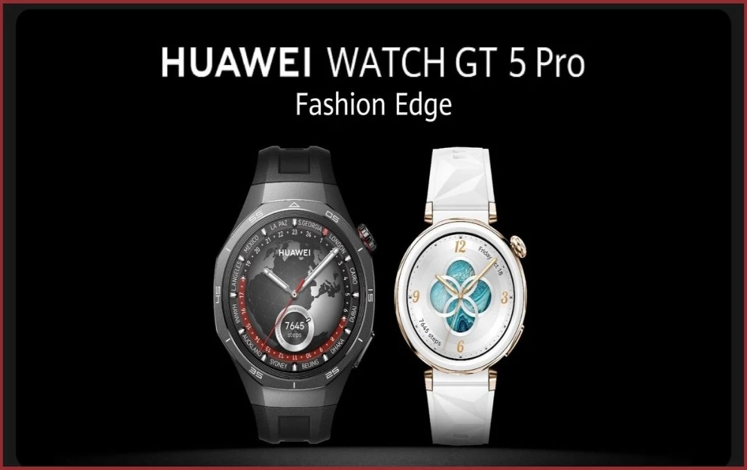 HUAWEI ने लॉन्च की नई स्मार्टवॉच WATCH GT 5: 14 दिनों की बैटरी लाइफ के साथ