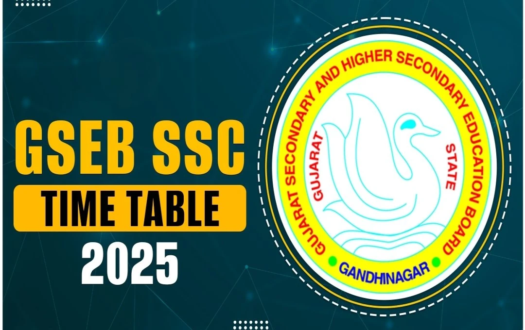 Gujarat SSC, HSC Exam Date Sheet 2025: 27 फरवरी से गुजरात बोर्ड की परीक्षाएं प्रारंभ, डेटशीट जारी!