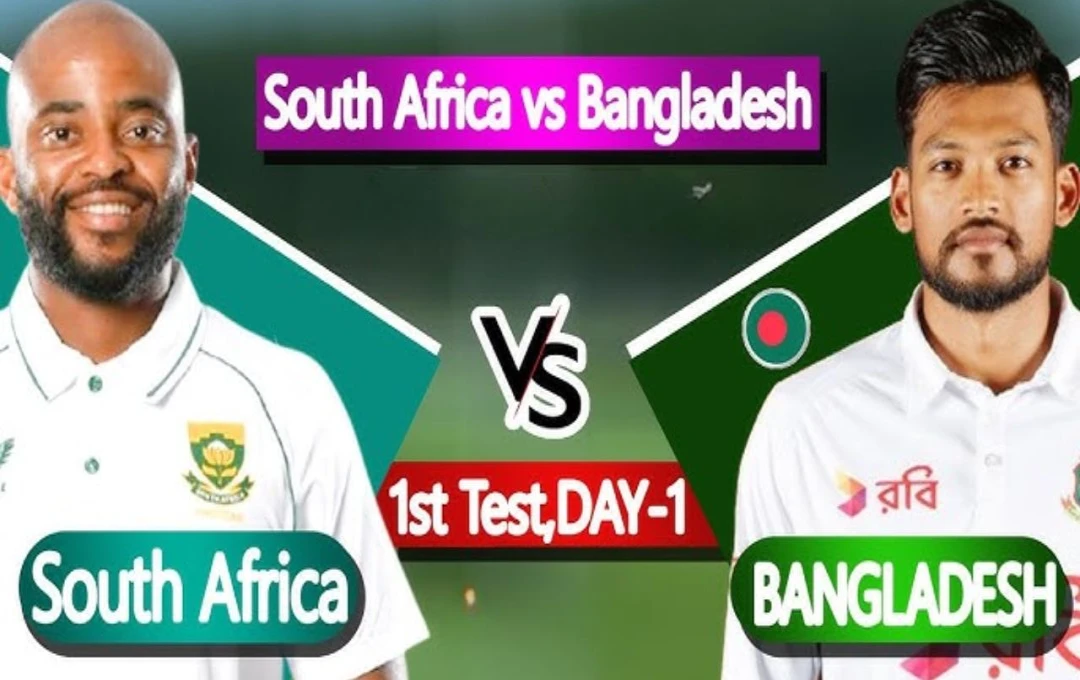 BAN vs SA 1st Test Day 1: पहले दिन का खेल जल्दी हुआ खत्म, बांग्लादेश की टीम 106 रन पर ढेर, दक्षिण अफ्रीका को मिली 34 रन की बढ़त 