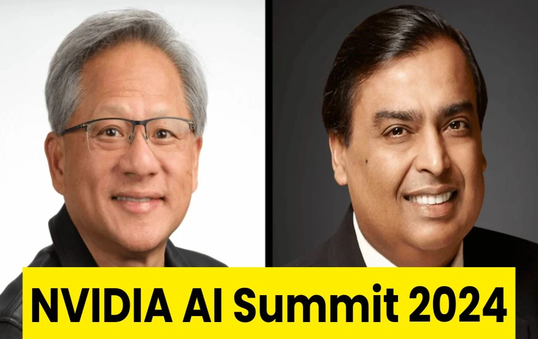 NVIDIA AI Summit 2024: भारत में स्थापित होगा AI इन्फ्रास्ट्रक्चर, जेन्सन हुआंग और मुकेश अंबानी के बीच हुई रणनीतिक साझेदारी