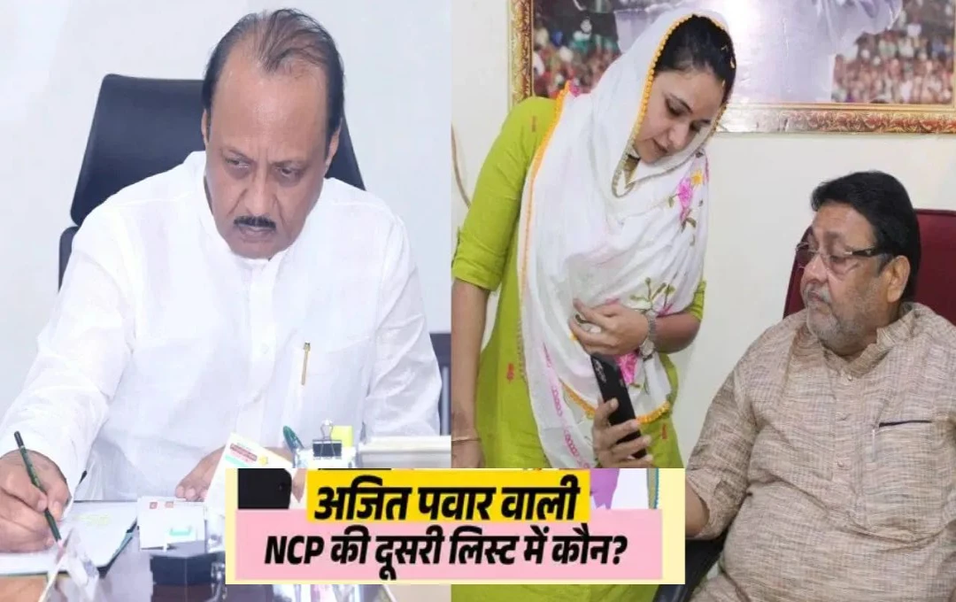 NCP Candidates List: अजित पवार वाली NCP  ने जारी की उम्मीदवार की दूसरी लिस्ट, बाबा सिद्दीकी के बेटे और नवाब मलिक की बेटी को दिया टिकट, देखें लिस्ट 