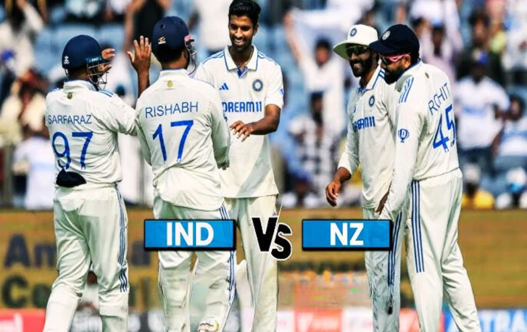 IND vs NZ 2nd Test Day 3 LUNCH: लंच ब्रेक तक टीम इंडिया ने 1 विकेट पर बनाए 81 रन, न्यूज़ीलैंड की 277 रनों की बढ़त, देखें पहली पारी का स्कोर