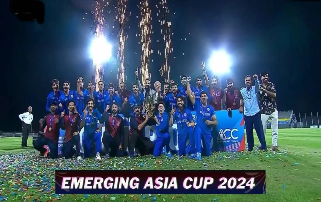 Emerging Asia Cup 2024: अफगानिस्तान ने पहली बार जीता इमर्जिंग एशिया कप का खिताब, फाइनल में श्रीलंका को 7 विकेट से दी शिकस्त, देखें मैच का हाल