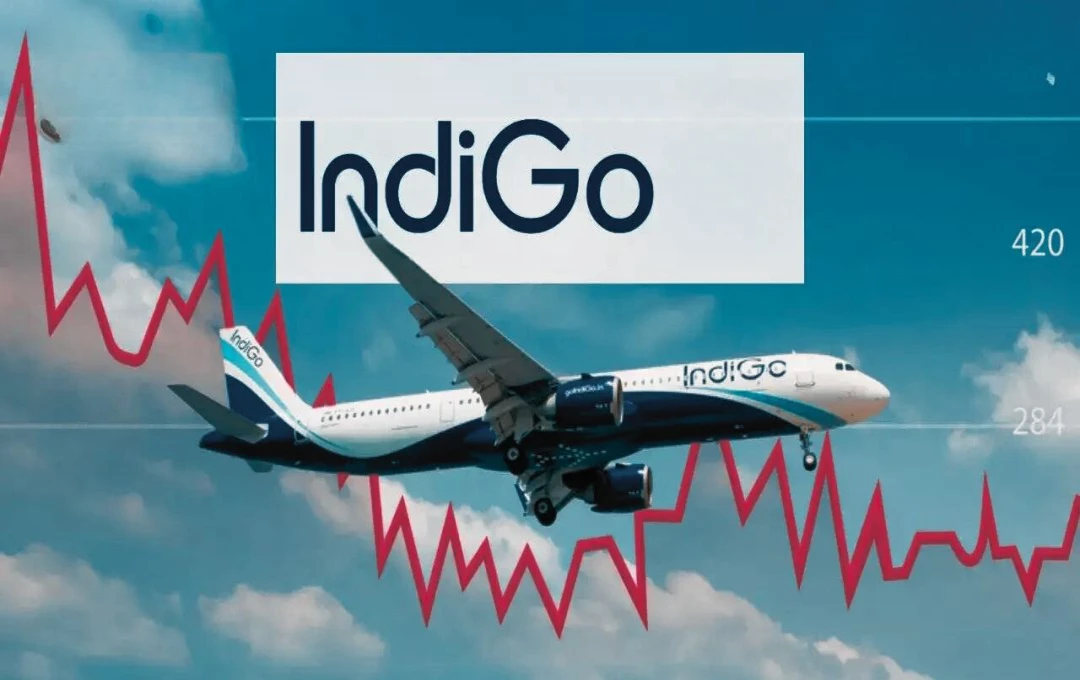 IndiGo Share Price: इंडिगो एयरलाइंस के शेयर में भारी गिरावट, जानें कितना पहुंचा शेयर, कंपनी के द्वितीय तिमाही ने बढ़ाई बिक्री 