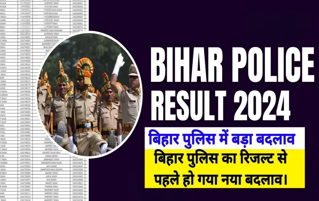 Bihar Police Result 2024: बिहार पुलिस की आधिकारिक रिजल्ट वेबसाइट में हुआ बदलाव, जानें कहां और कैसे देखें नतीजे?