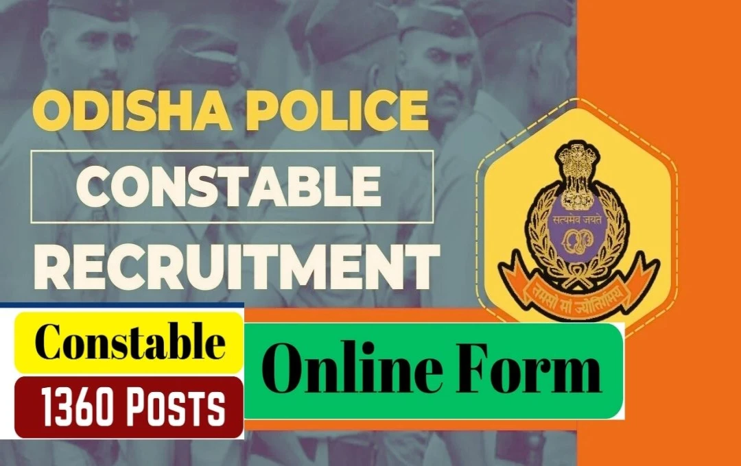 Odisha Police Constable recruitment 2024: ओडिशा पुलिस कांस्टेबल के लिए आवेदन की आखिरी तारीख कल, जल्द करें अपना आवेदन 