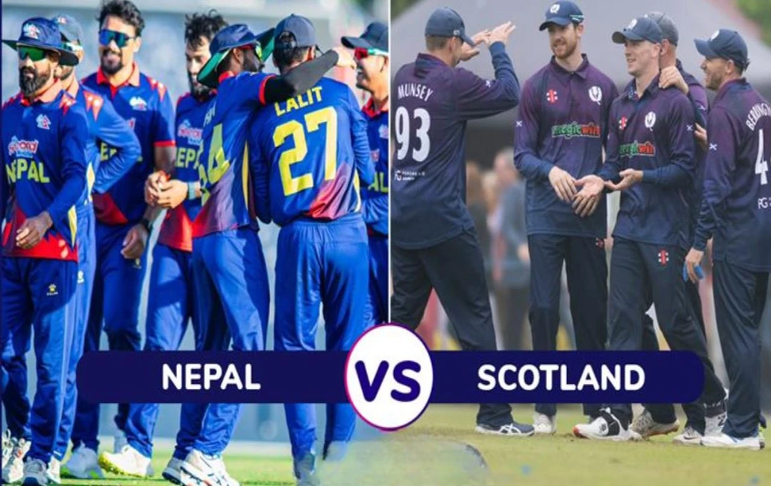 Nepal vs Scotland: नेपाल ने स्कॉटलैंड को 5 विकेट से दी करारी शिकस्त, आरिफ शेख ने खेली शानदार अर्धशतकीय पारी; संदीप लामिछाने ने झटके 3 विकेट