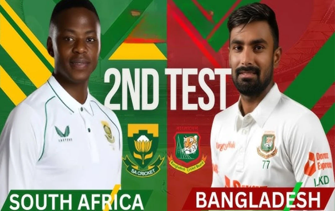 BAN vs SA 2nd Test Day 2: दूसरे दिन का खेल हुआ समाप्त, बांग्लादेश के लिए बजी खतरे की घंटी, अफ्रीकी ने 575/6 के स्कोर पर घोषित की पारी 