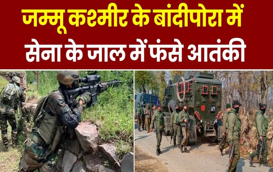 Jammu Kashmir Encounter: बांदीपोरा के जंगलों में आतंकवादियों के खिलाफ सेना का ऑपरेशन, फंसे आतंकियों पर एनकाउंटर जारी 