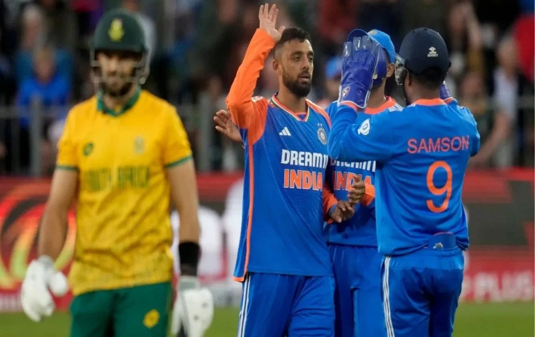 IND vs SA T20: भारत ने दक्षिण अफ्रीका को रोमांचक मुकाबले में 11 रनों से दी शिकस्त, अर्शदीप ने झटके तीन विकेट, तिलक वर्मा का शतक 