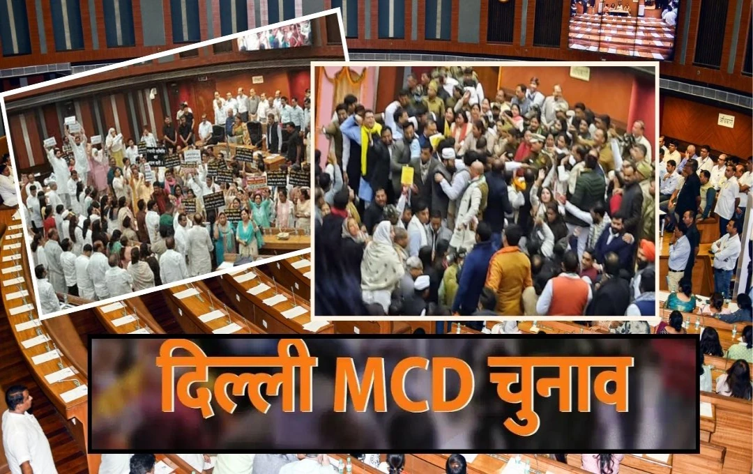 Delhi Mayor Election: MCD चुनावों के बीच हंगामा, कांग्रेस ने किया चुनाव का बहिष्कार, BJP के 6 सांसदों ने की वोटिंग