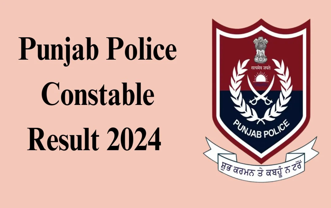 पंजाब पुलिस कांस्टेबल परिणाम 2024 जारी; आधिकारिक वेबसाइट पर जाकर अपना स्कोर चेक करें