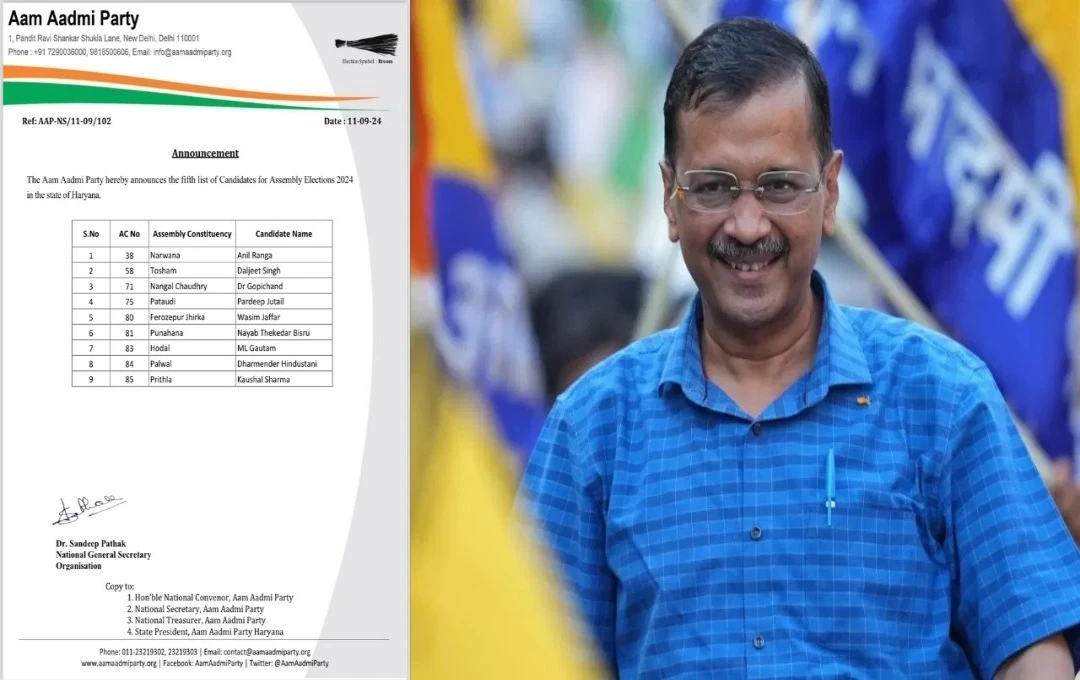 AAP Candidate List 2024: AAP ने चुनाव के लिए 11 उम्मीदवारों की लिस्ट की जारी, दलबदलू और हार चुके नेताओं को मिला मौका