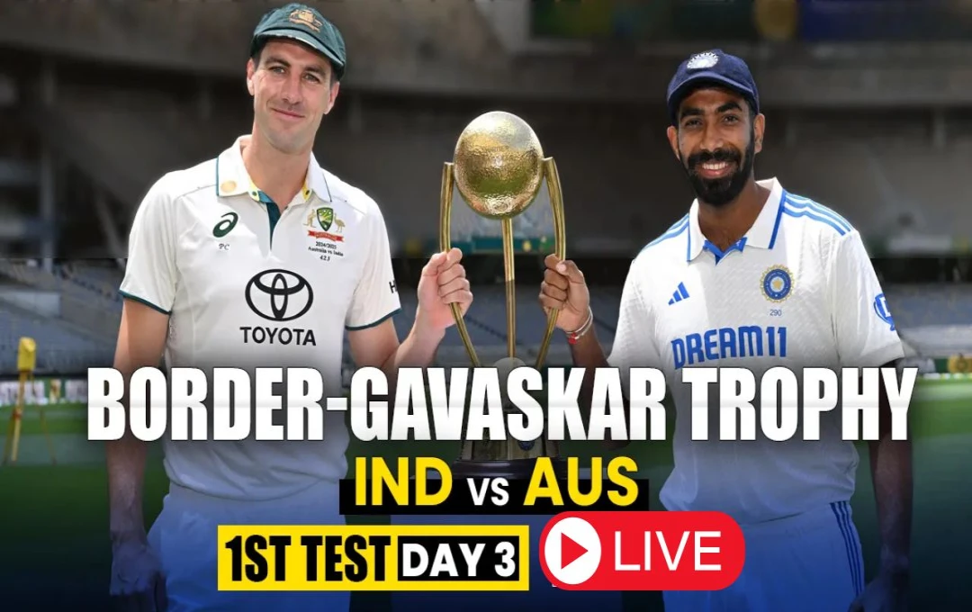 IND vs AUS 1st Test Day 3: यशस्वी जायसावल ने जड़ा शानदार शतक, केएल राहुल 77 रन बनाकर मिचेल स्टार्क का बने शिकार, स्कोर 78 ओवर में 247/1