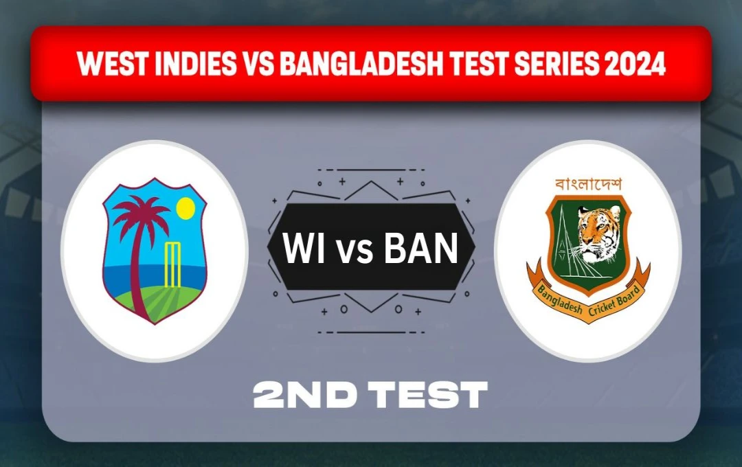 WI vs BAN 2nd Test: दूसरे टेस्ट में बांग्लादेश के खिलाफ सीरीज जीतने के इरादे से उतरेगी वेस्टइंडीज की टीम, जानिए कैसे उठाए लाइव मुकाबले का लुफ्त?