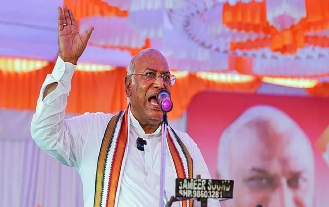 Mallikarjun Kharge Attack On BJP: कांग्रेस रैली में मल्लिकार्जुन खरगे का विवादित बयान, कहा - 'ताजमहल-लाल किला भी तोड़ दो'