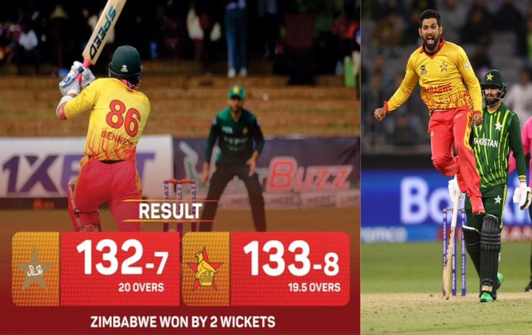 PAK vs ZIM: पाकिस्तान का जिम्बाब्वे के खिलाफ क्लीन स्वीप का सपना रह गया अधूरा, आखरी टी20 में दो विकेट से झेलनी पड़ी हार, पाक ने 2-1 से जीती सीरीज 