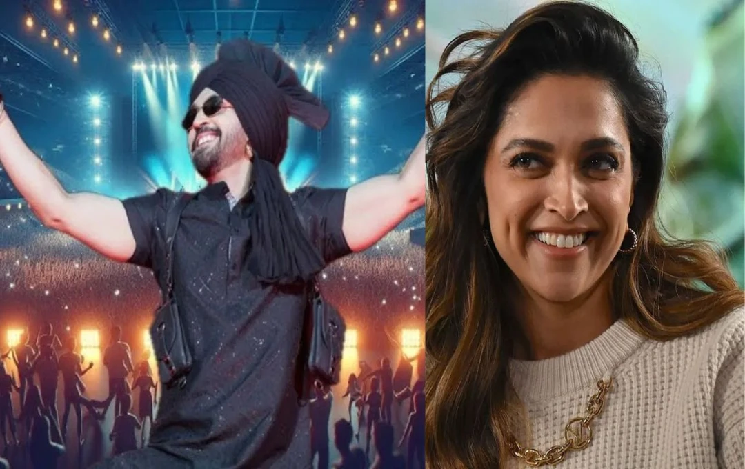 Diljit Dosanjh के कॉन्सर्ट में Deepika Padukone की  सरप्राइज एंट्री, मंच पर बुलाकर सिंगर ने बनाया खास पल