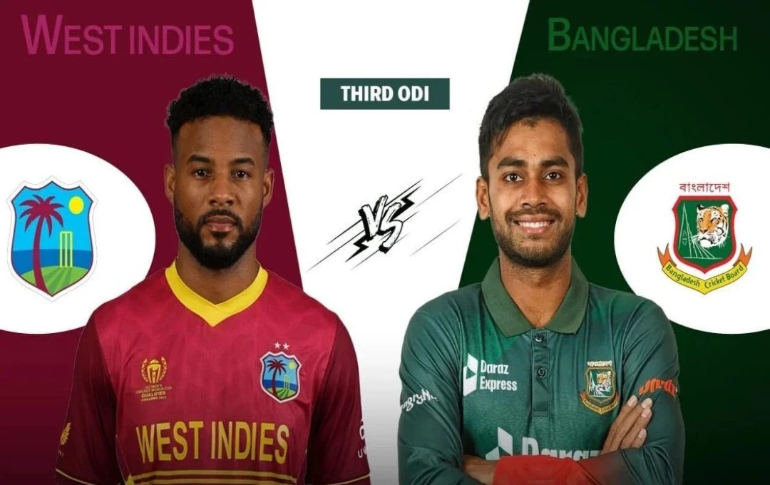 WI vs BAN 3rd ODI: बांग्लादेश को हराकर सीरीज में क्लीन स्वीप करना चाहेगी वेस्टइंडीज, जानें तीसरे वनडे की पिच रिपोर्ट और स्ट्रीमिंग समेत सभी डिटेल्स
