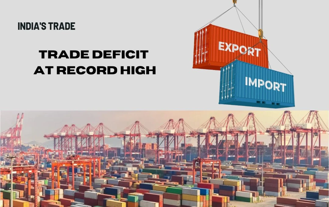 Trade Deficit Reaches Record High: भारत का व्यापार घाटा 37.8 अरब डॉलर पर पहुंचा, सोने के आयात में आई तेजी