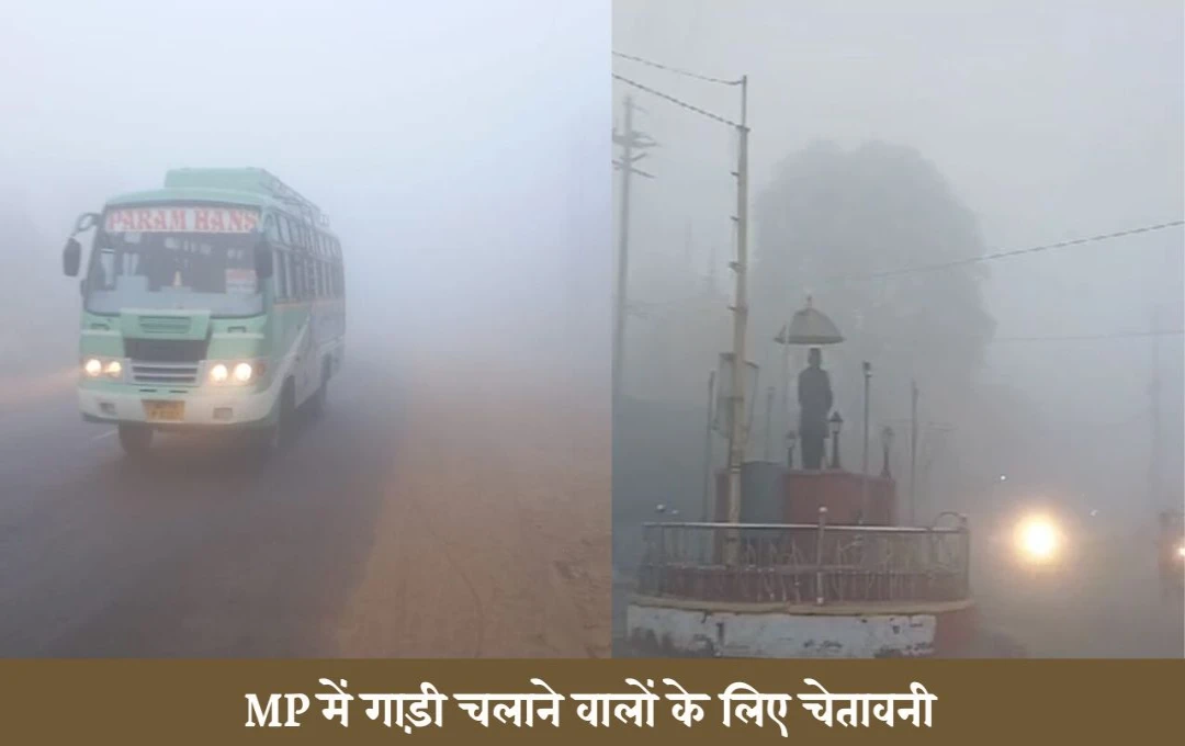 MP Weather Update: MP में गाड़ी चलाने वालों के लिए चेतावनी! कोहरे की घनी चादर और पारा 3 डिग्री तक गिरा