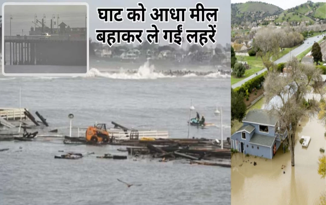 California Collapses: कैलिफोर्निया में तूफान ने मचाई तबाही, 1914 में बना सांता क्रूज घाट ढह गया, जानिए मेयर ने क्या कहा?